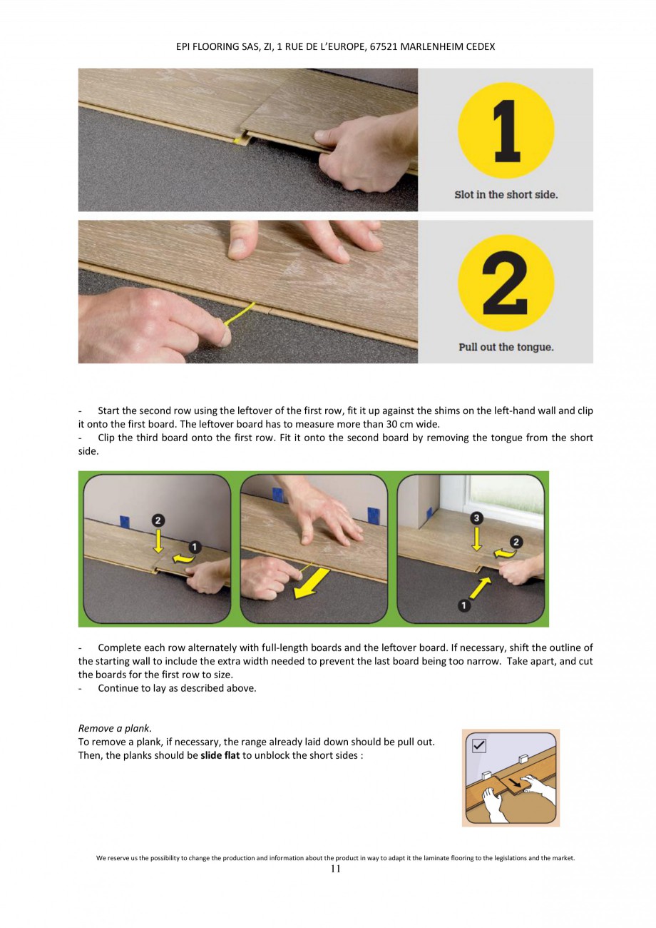 Pagina 10-Parchet laminat - Utilizare, montaj si informatii - Alsafloor ALSAFLOOR Sardinia Oak 619, Corsica...