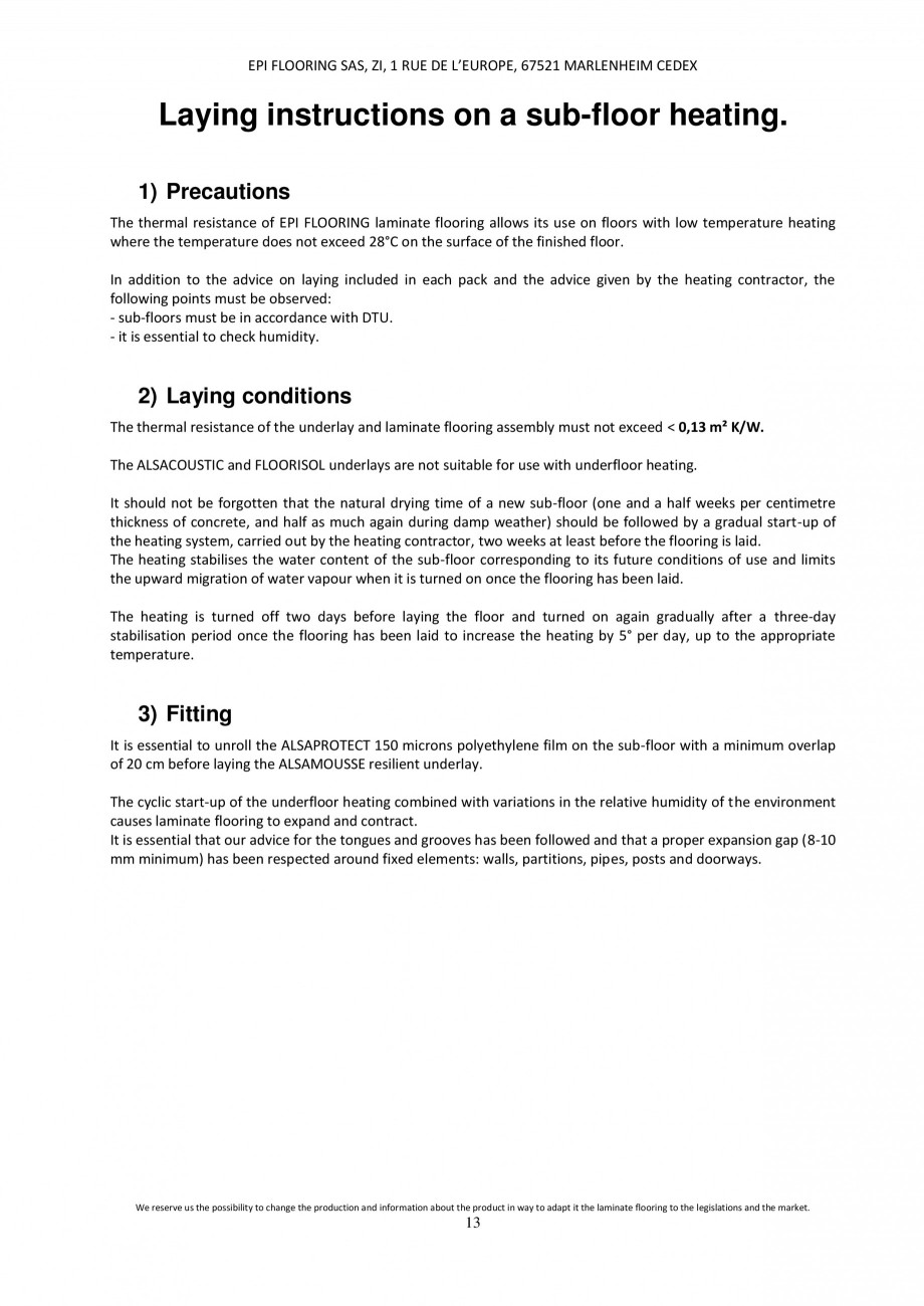 Pagina 12-Parchet laminat - Utilizare, montaj si informatii - Alsafloor ALSAFLOOR Sardinia Oak 619, Corsica...