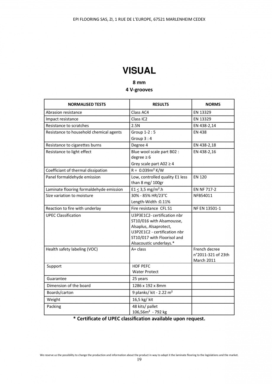 Pagina 18-Parchet laminat - Utilizare, montaj si informatii - Alsafloor ALSAFLOOR Sardinia Oak 619, Corsica...