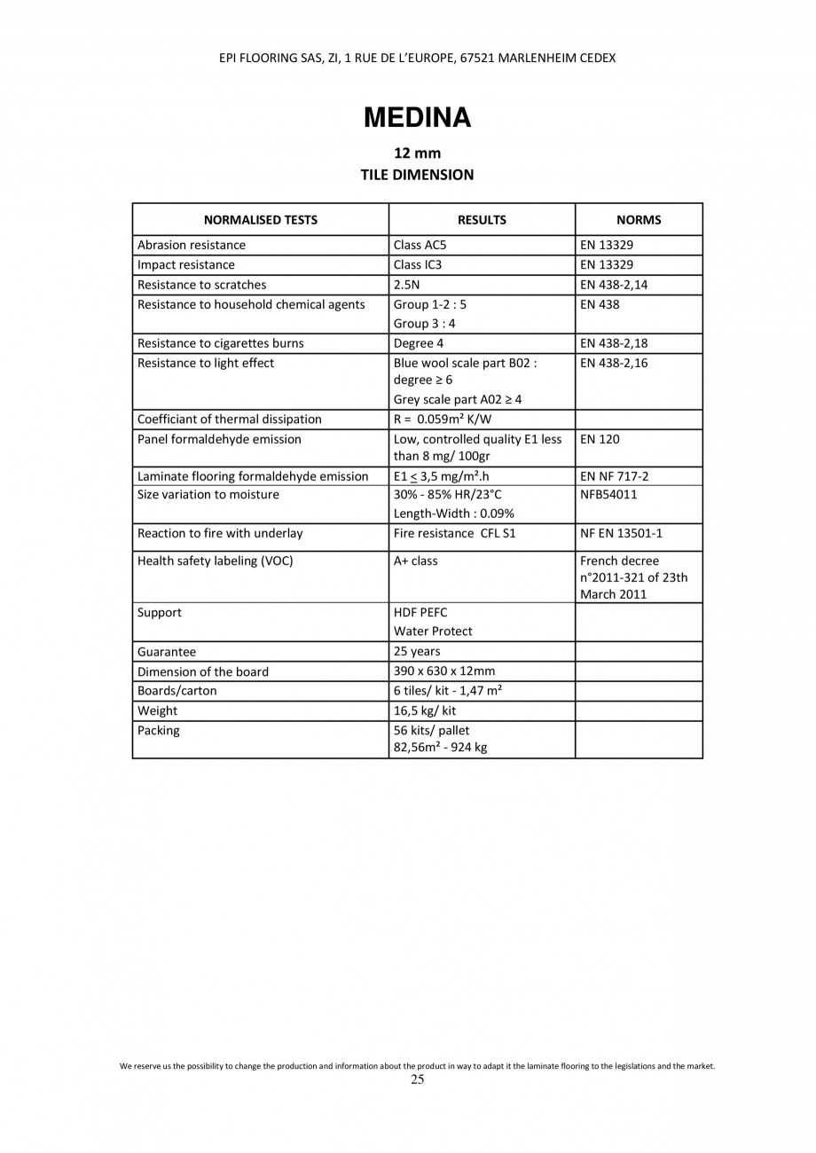 Pagina 24-Parchet laminat - Utilizare, montaj si informatii - Alsafloor ALSAFLOOR Sardinia Oak 619, Corsica...