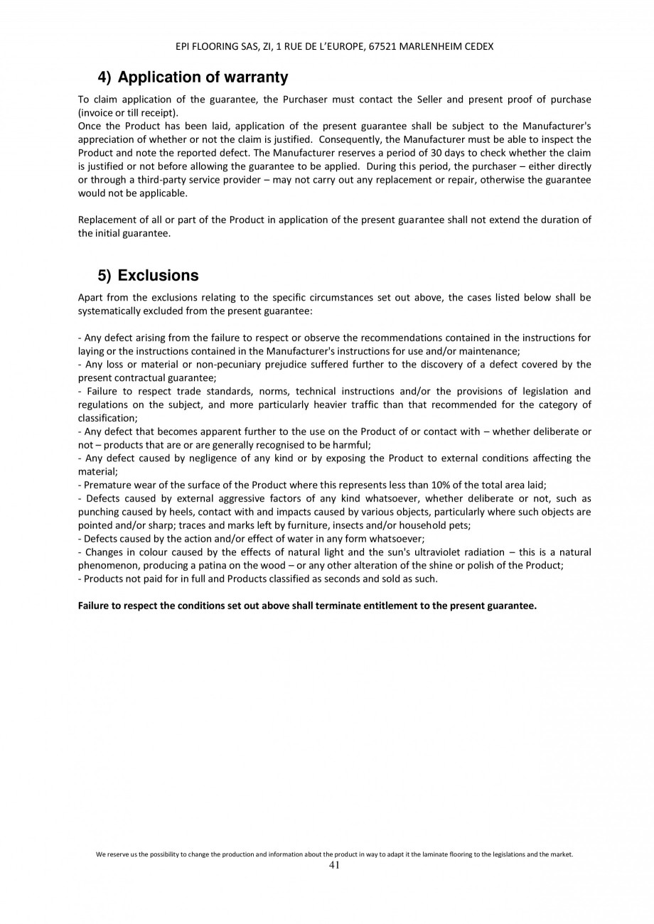 Pagina 41-Parchet laminat - Utilizare, montaj si informatii - Alsafloor ALSAFLOOR Sardinia Oak 619, Corsica...