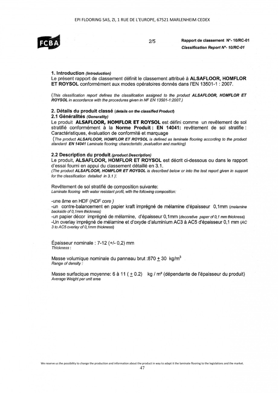 Pagina 47-Parchet laminat - Utilizare, montaj si informatii - Alsafloor ALSAFLOOR Sardinia Oak 619, Corsica...