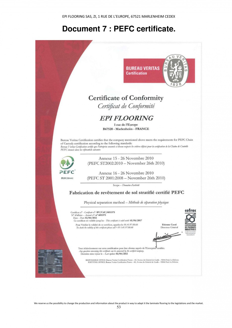 Pagina 53-Parchet laminat - Utilizare, montaj si informatii - Alsafloor ALSAFLOOR Sardinia Oak 619, Corsica...