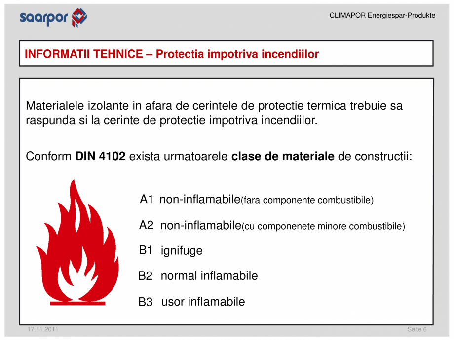 Pagina 6-Produse pentru reducerea consumului de energie/materiale pentru izolatii CLIMAPOR Catalog, brosura...