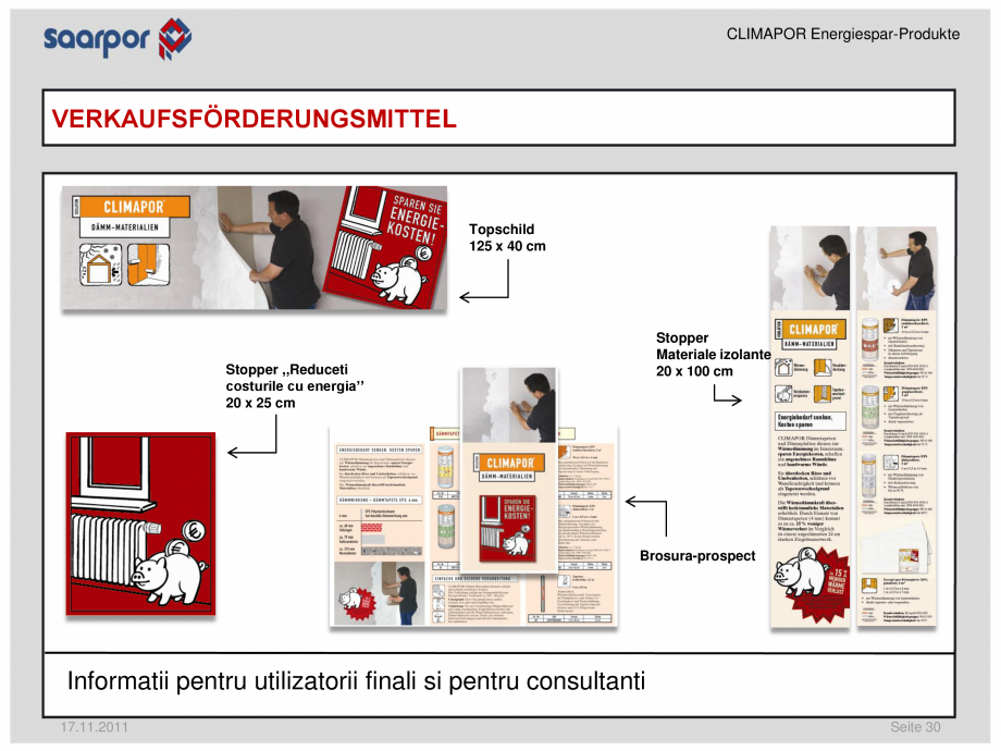Pagina 30-Produse pentru reducerea consumului de energie/materiale pentru izolatii CLIMAPOR Catalog, brosura...