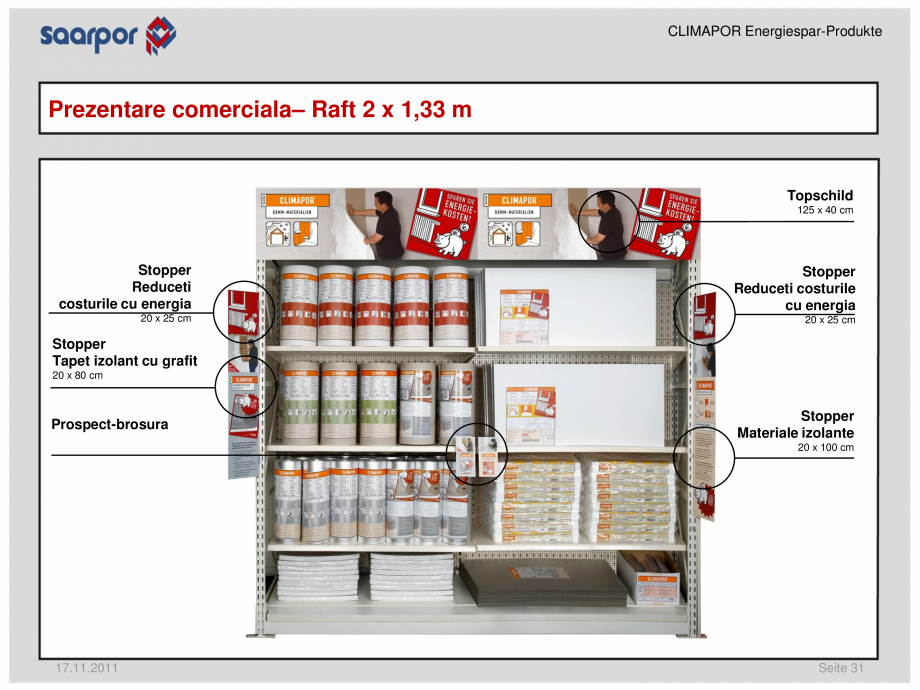 Pagina 31-Produse pentru reducerea consumului de energie/materiale pentru izolatii CLIMAPOR Catalog, brosura...