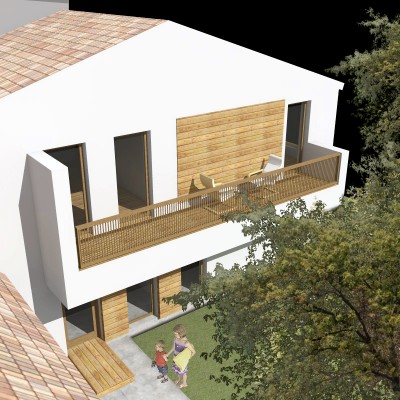 AsiCarhitectura Locuinta unifamiliara P+M Bucuresti - fatada alba si balcon - Proiecte de case proiecte de
