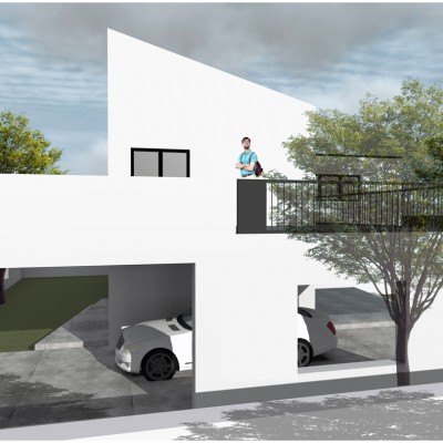 AsiCarhitectura Locuinta unifamiliara P+E+M Ilfov - vazuta din lateral - Proiecte de case proiecte de locuinte