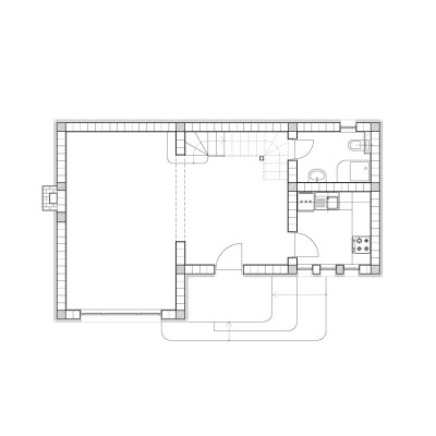 AsiCarhitectura Casa de vacanta P+M - Nistoresti - Breaza - plan constructie - camere bucatarie baie
