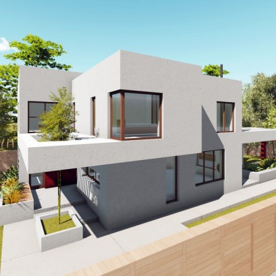 AsiCarhitectura Vila unifamiliala Sp+P+E - Bragadiru - imagine de ansamblu - Proiecte de case proiecte de