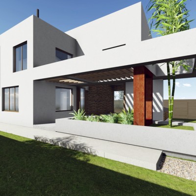 AsiCarhitectura Vila unifamiliala Sp+P+E - Bragadiru  - Proiecte de case, proiecte de locuinte unifamiliale AsiCarhitectura