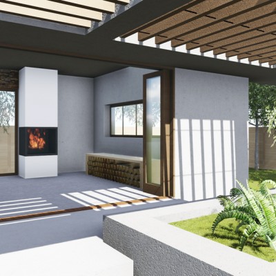 AsiCarhitectura Vila unifamiliala Sp+P+E - Bragadiru - terasa - Proiecte de case proiecte de locuinte unifamiliale