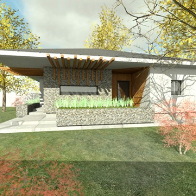 AsiCarhitectura Locuinta cu streasina care protejeaza de soare - Proiecte de case proiecte de locuinte unifamiliale