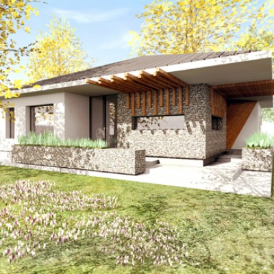 AsiCarhitectura Locuinta Parter, 2+1 camere - Berceni - Proiecte de case, proiecte de locuinte unifamiliale AsiCarhitectura
