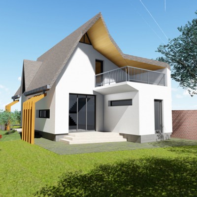 AsiCarhitectura Casa mica, bine proportionata - Proiecte de case, proiecte de locuinte unifamiliale AsiCarhitectura