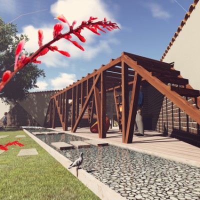 AsiCarhitectura Foisor in gradina Buzau - oglinda de apa - Proiecte de case proiecte de locuinte