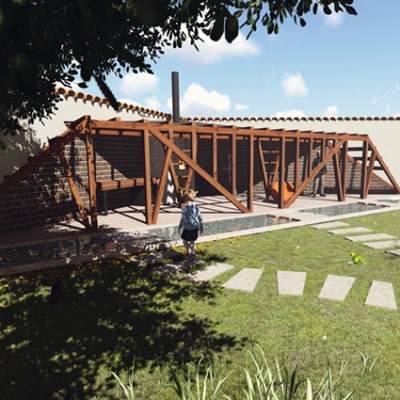 AsiCarhitectura Foisor in gradina Buzau - imagine de ansamblu - Proiecte de case proiecte de locuinte