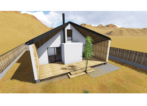 AsiCarhitectura Locuinta Fales P+M Berceni - vazuta din lateral stanga - Proiecte de case proiecte de