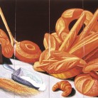 Decor specialitati paine - Faianta pictata manual pentru amenajarea bucatariilor - ARTELUX