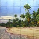 Plaja de vis - Faianta pictata pentru piscine - ARTELUX