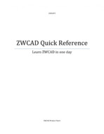 ZWCAD Quick Reference ZWCAD