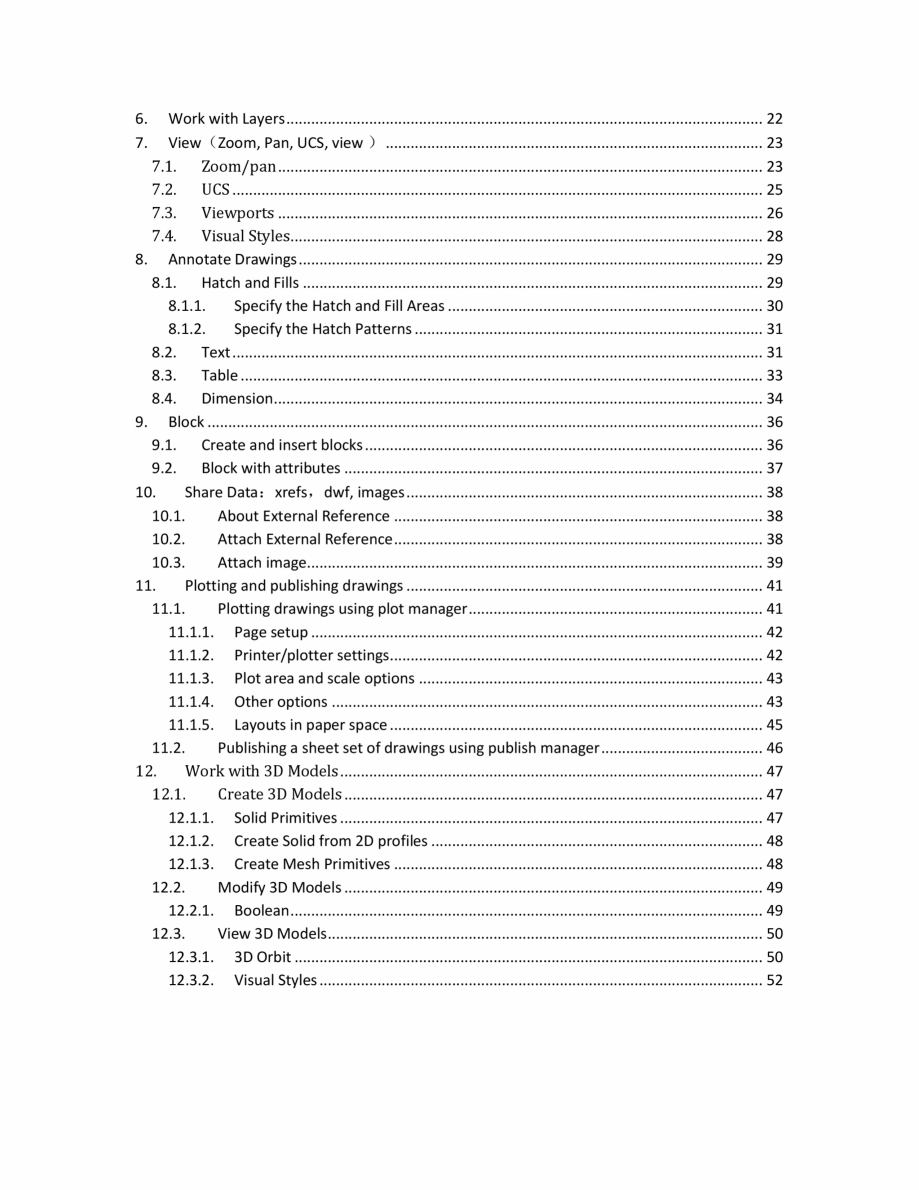 Pagina 3-ZWCAD Quick Reference ZWCAD Standard 2024, Professional 2024 Catalog, brosura Engleza .................