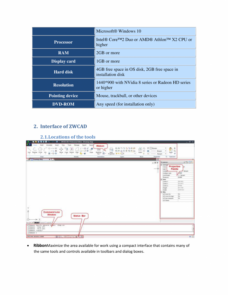 Pagina 5-ZWCAD Quick Reference ZWCAD Standard 2024, Professional 2024 Catalog, brosura Engleza .
Trim...........