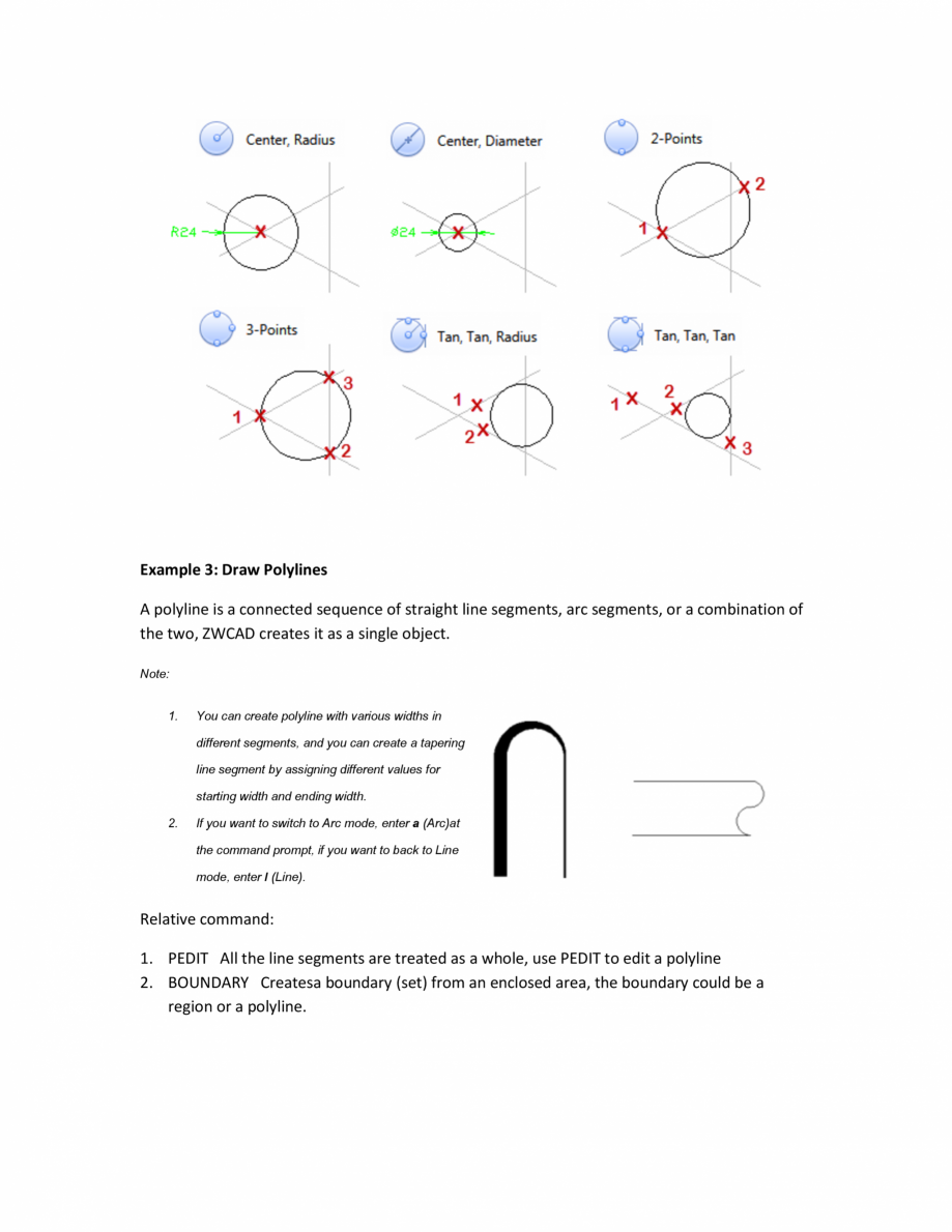 Pagina 13-ZWCAD Quick Reference ZWCAD Standard 2024, Professional 2024 Catalog, brosura Engleza e the area...