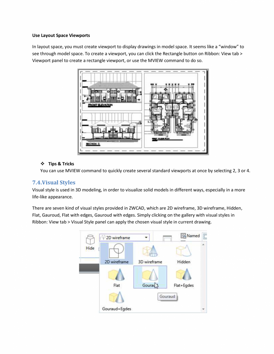 Pagina 29-ZWCAD Quick Reference ZWCAD Standard 2024, Professional 2024 Catalog, brosura Engleza -clicking the ...