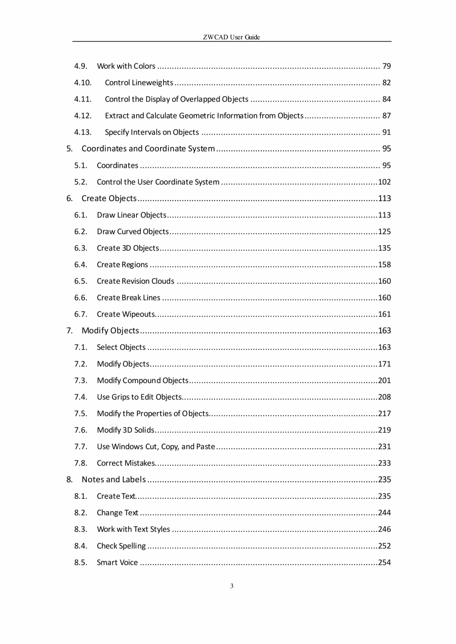 Pagina 3-ZWCAD User Guide manual ZWCAD Standard 2024, Professional 2024 Instructiuni montaj, utilizare...