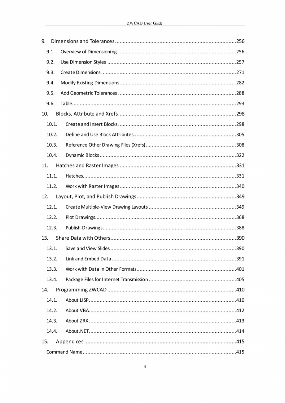 Pagina 4-ZWCAD User Guide manual ZWCAD Standard 2024, Professional 2024 Instructiuni montaj, utilizare...