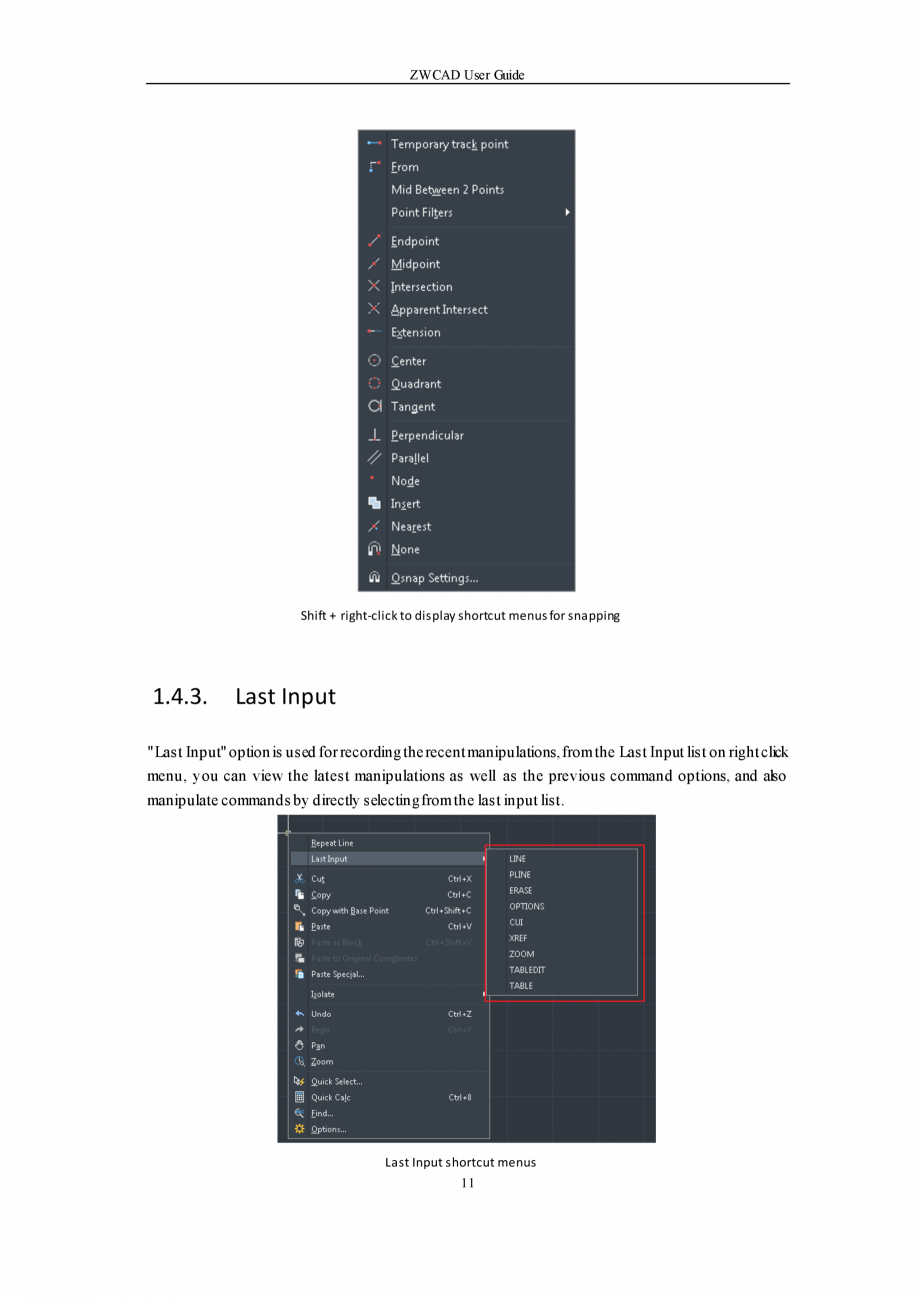 Pagina 11-ZWCAD User Guide manual ZWCAD Standard 2024, Professional 2024 Instructiuni montaj, utilizare...