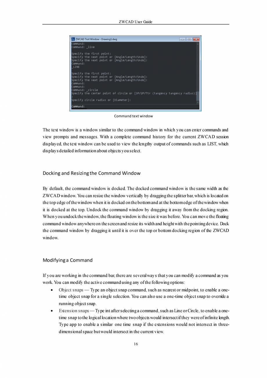 Pagina 16-ZWCAD User Guide manual ZWCAD Standard 2024, Professional 2024 Instructiuni montaj, utilizare...