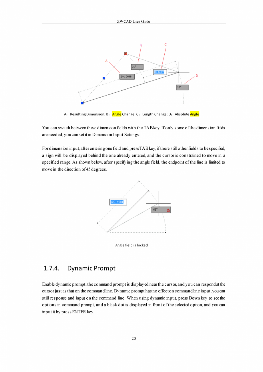 Pagina 20-ZWCAD User Guide manual ZWCAD Standard 2024, Professional 2024 Instructiuni montaj, utilizare...