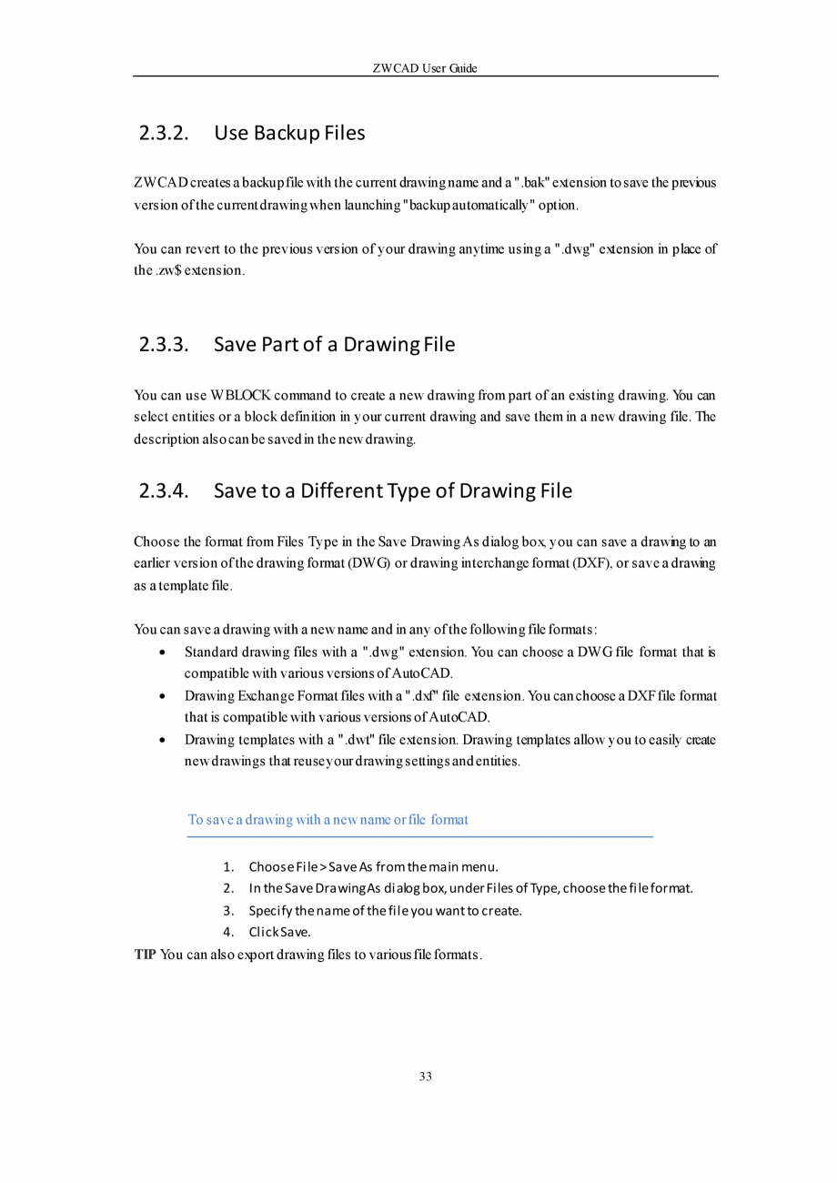 Pagina 33-ZWCAD User Guide manual ZWCAD Standard 2024, Professional 2024 Instructiuni montaj, utilizare...