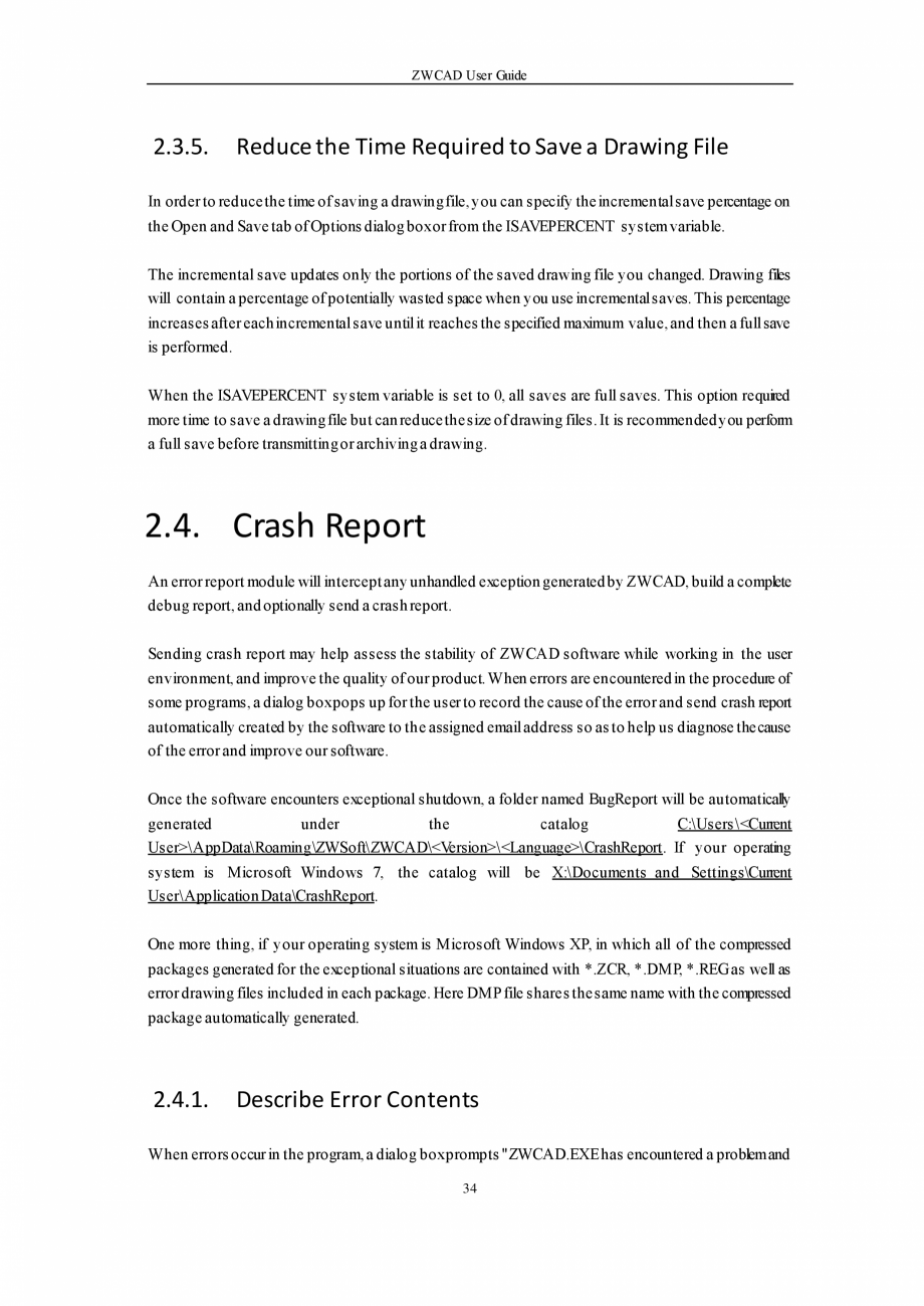 Pagina 34-ZWCAD User Guide manual ZWCAD Standard 2024, Professional 2024 Instructiuni montaj, utilizare...