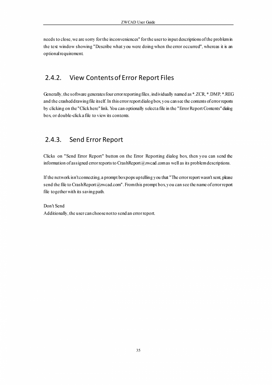 Pagina 35-ZWCAD User Guide manual ZWCAD Standard 2024, Professional 2024 Instructiuni montaj, utilizare...