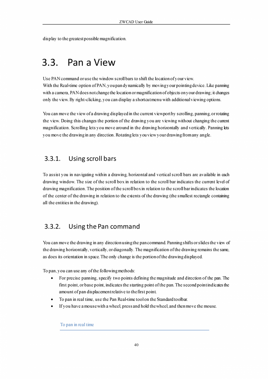 Pagina 40-ZWCAD User Guide manual ZWCAD Standard 2024, Professional 2024 Instructiuni montaj, utilizare...