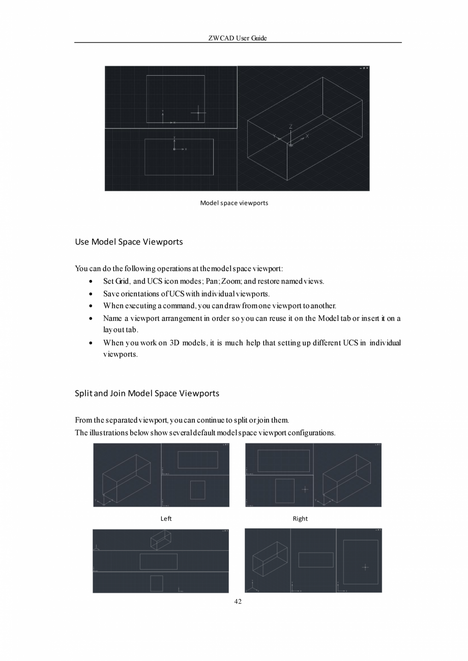 Pagina 42-ZWCAD User Guide manual ZWCAD Standard 2024, Professional 2024 Instructiuni montaj, utilizare...
