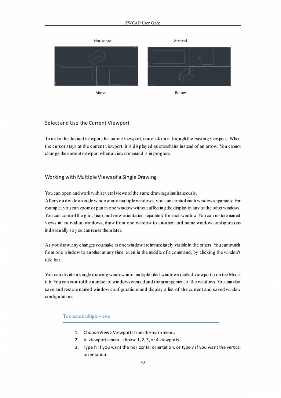 Pagina 43-ZWCAD User Guide manual ZWCAD Standard 2024, Professional 2024 Instructiuni montaj, utilizare...