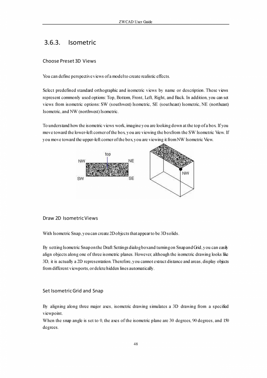 Pagina 48-ZWCAD User Guide manual ZWCAD Standard 2024, Professional 2024 Instructiuni montaj, utilizare...