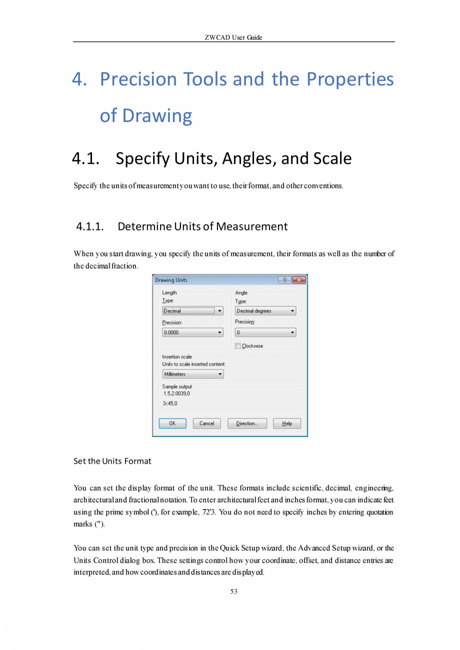 Pagina 53-ZWCAD User Guide manual ZWCAD Standard 2024, Professional 2024 Instructiuni montaj, utilizare...