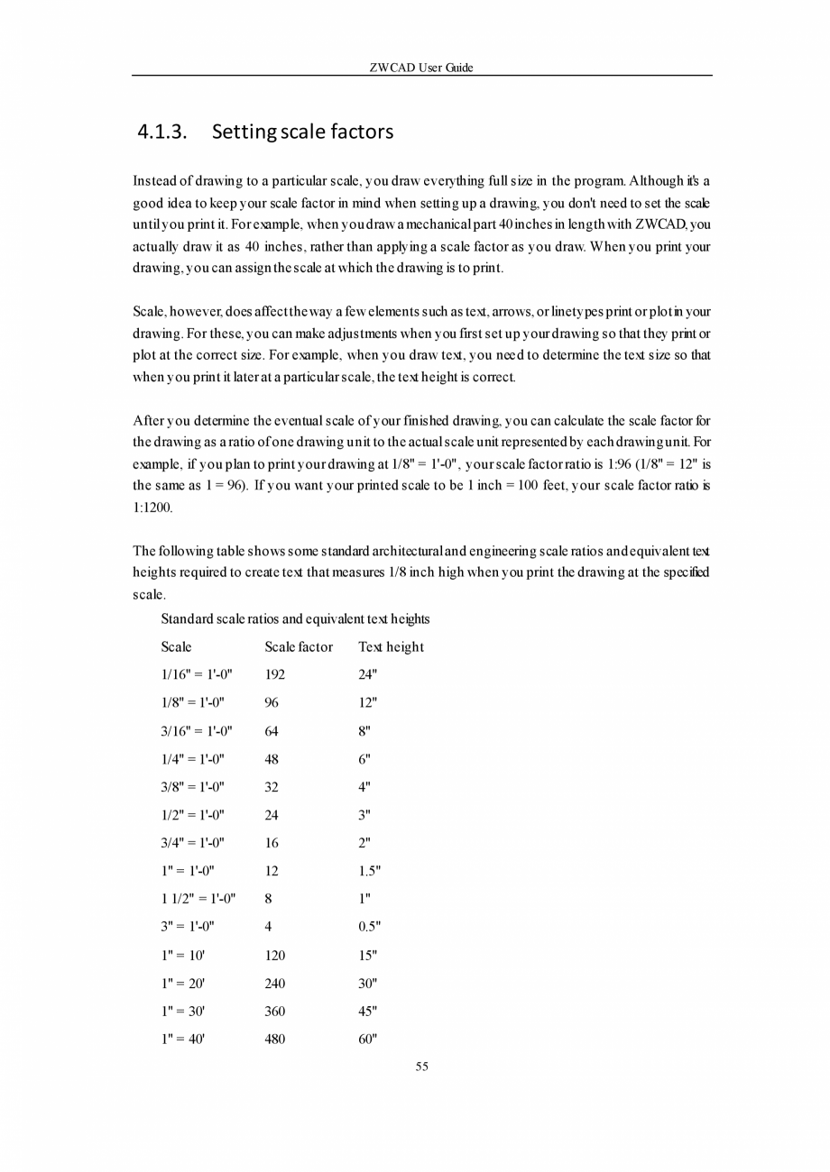 Pagina 55-ZWCAD User Guide manual ZWCAD Standard 2024, Professional 2024 Instructiuni montaj, utilizare...