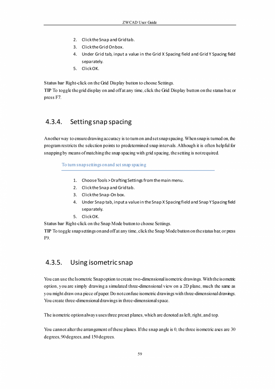 Pagina 59-ZWCAD User Guide manual ZWCAD Standard 2024, Professional 2024 Instructiuni montaj, utilizare...
