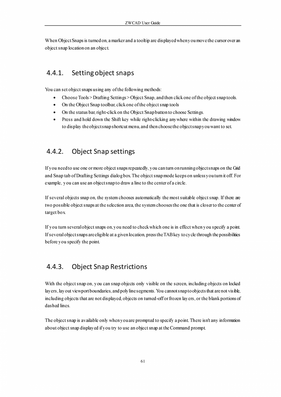 Pagina 61-ZWCAD User Guide manual ZWCAD Standard 2024, Professional 2024 Instructiuni montaj, utilizare...