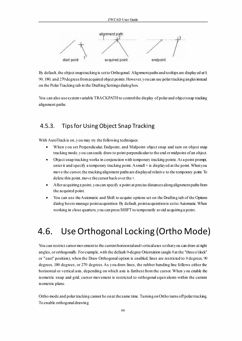 Pagina 66-ZWCAD User Guide manual ZWCAD Standard 2024, Professional 2024 Instructiuni montaj, utilizare...