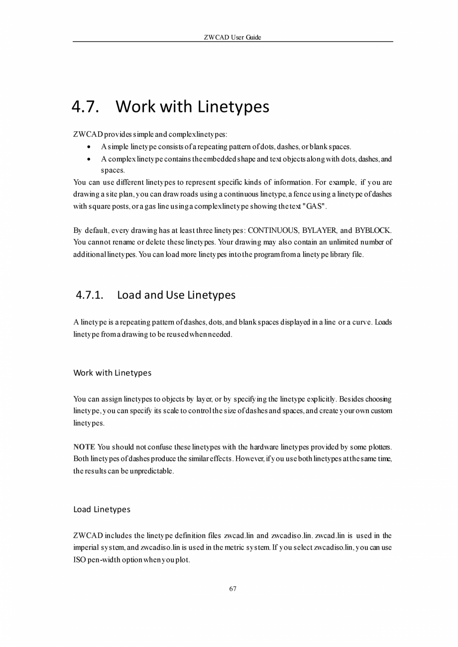 Pagina 67-ZWCAD User Guide manual ZWCAD Standard 2024, Professional 2024 Instructiuni montaj, utilizare...