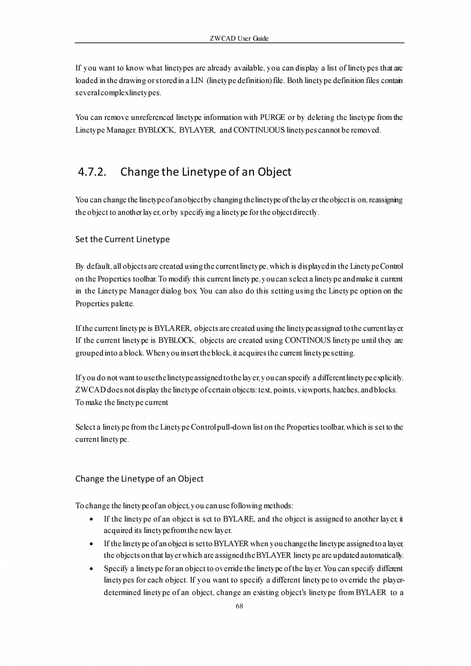 Pagina 68-ZWCAD User Guide manual ZWCAD Standard 2024, Professional 2024 Instructiuni montaj, utilizare...