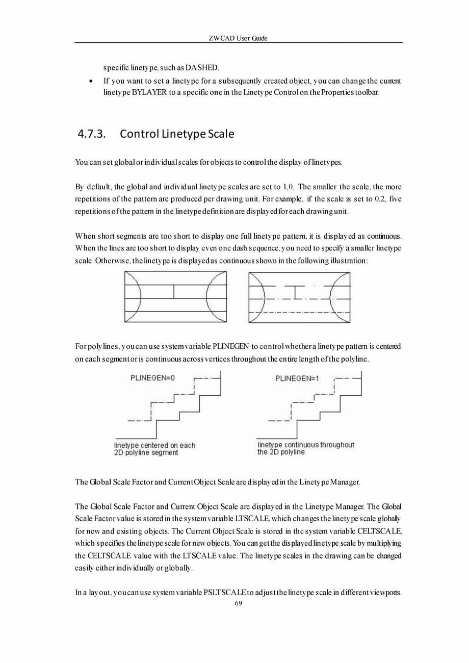 Pagina 69 - ZWCAD User Guide manual ZWCAD Standard 2023, Professional 2023 Instructiuni montaj,...