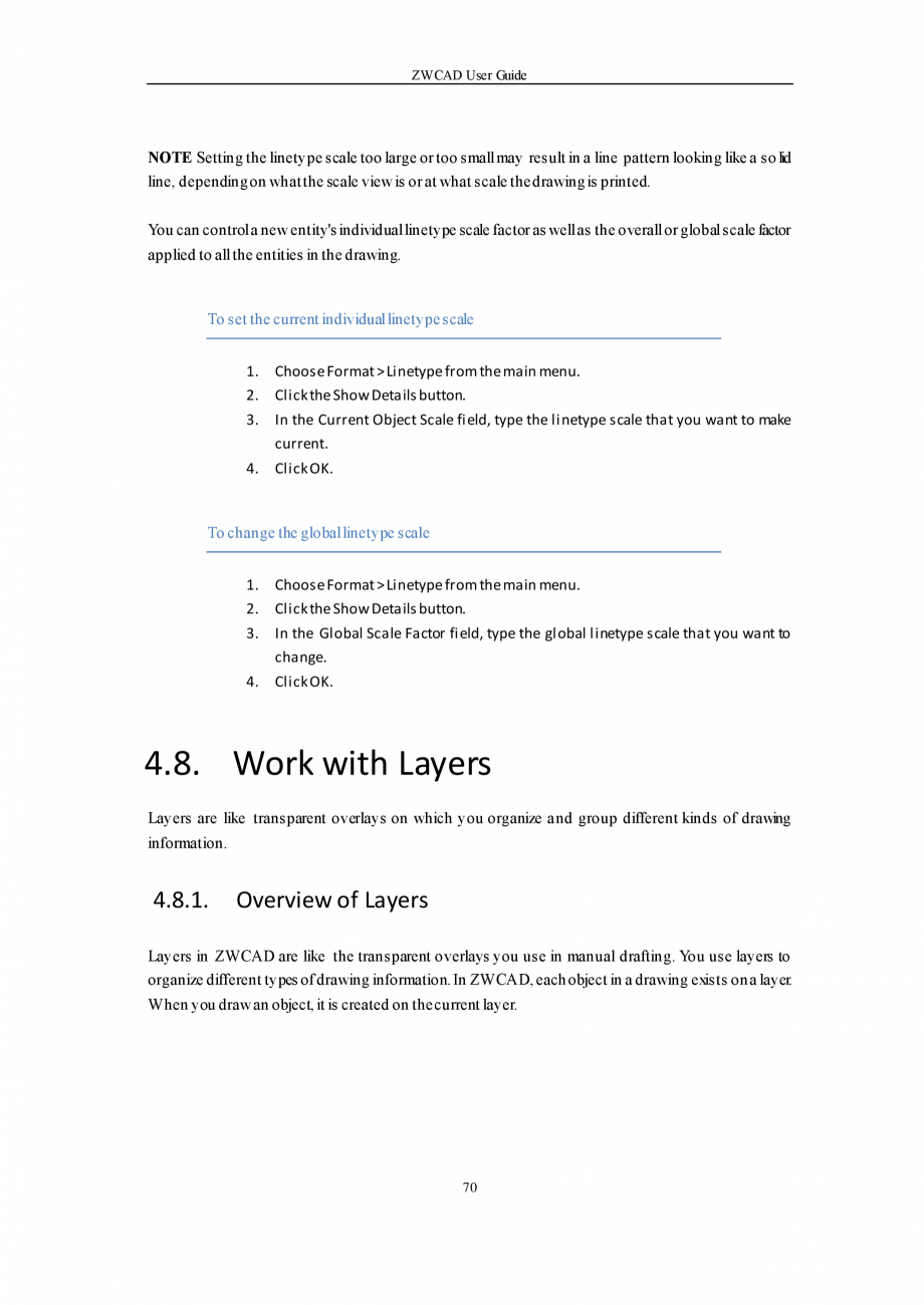 Pagina 70-ZWCAD User Guide manual ZWCAD Standard 2024, Professional 2024 Instructiuni montaj, utilizare...